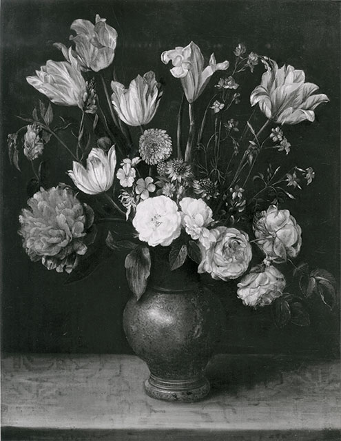Anonimo — Beert Osias il Vecchio - sec. XVII - Natura morta con vaso di fiori — insieme